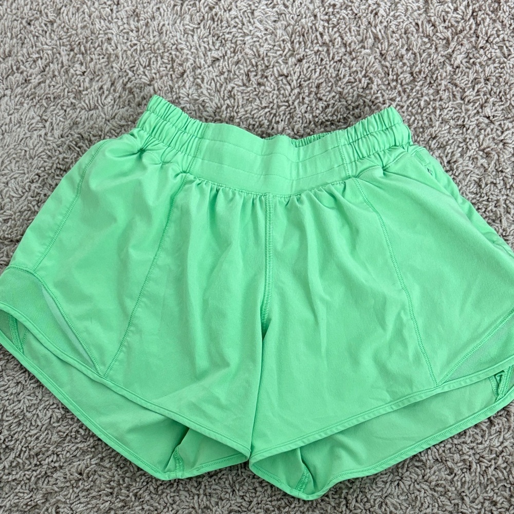 Women's Green Athletic Shorts
